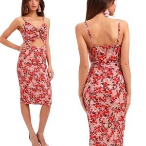 WAYF cutout dress, size medium, never worn and tags on!